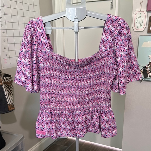 Simply Southern Purple Patterned Blouse - Picture 2 of 8